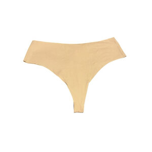 Aerie Thong Panties Womens Extra Large Nude Beige Ribbed